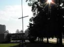 It’s a K4PJ FD Sunday morning and the sun rises over the VHF antenna farm.